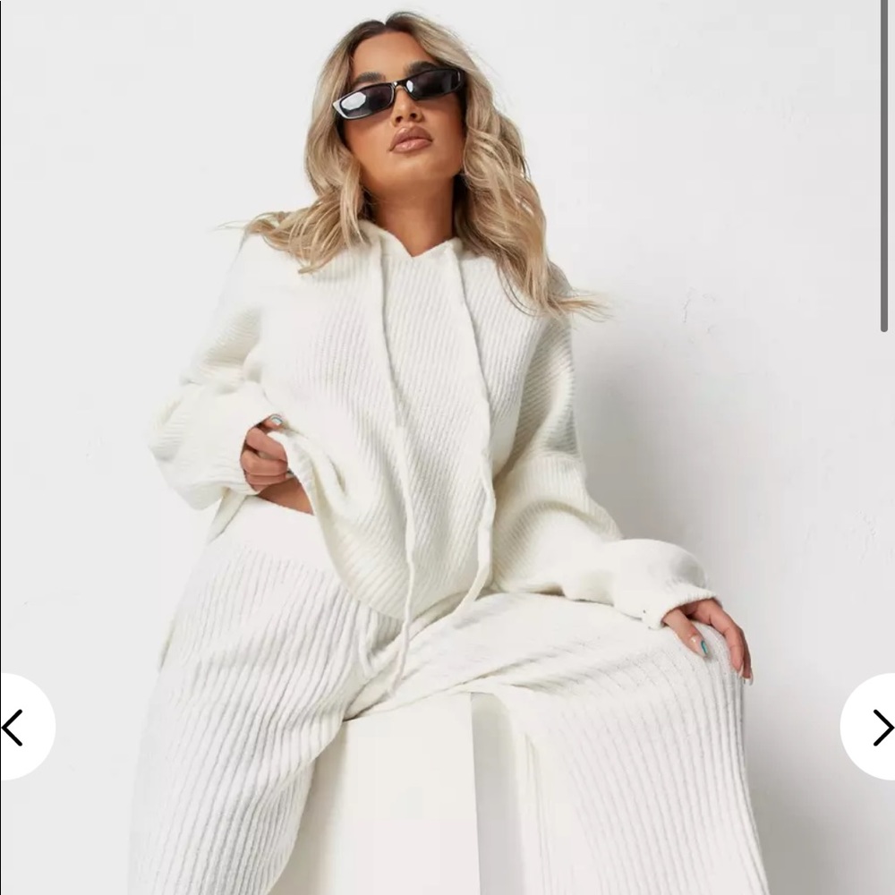 Misguided Cozy White Set